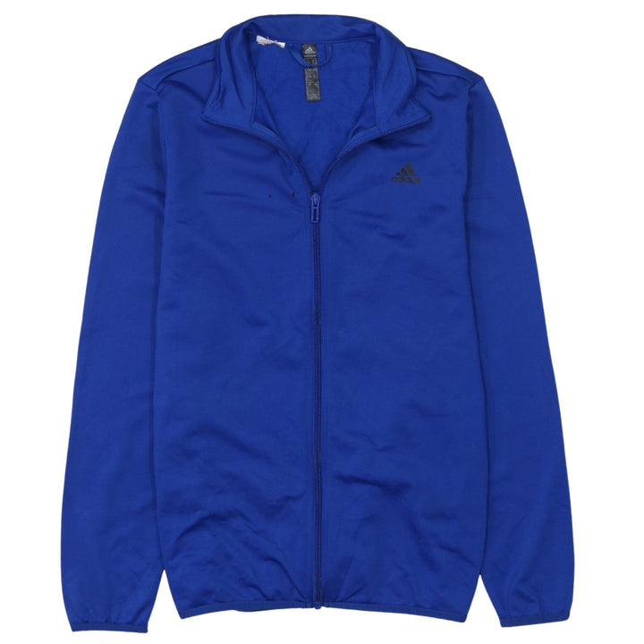 Adidas Boys Blue Full Zip Sweatshirt 13-14 Years Athletic Style