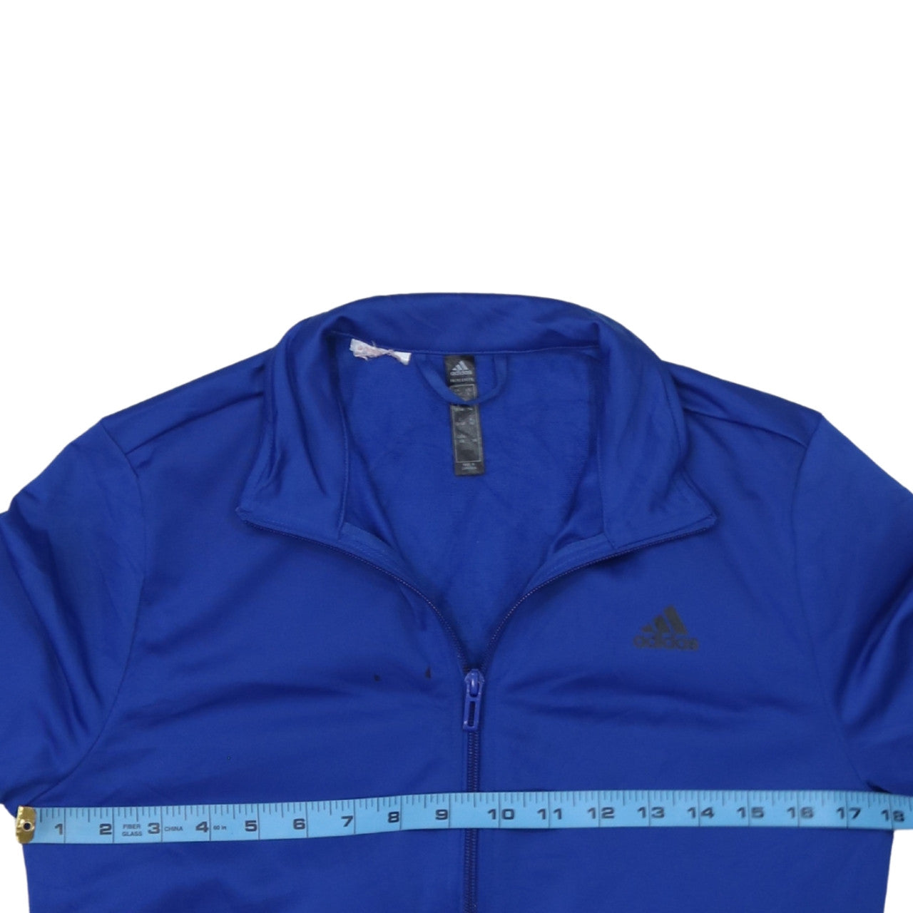 Adidas Boys Blue Full Zip Sweatshirt 13-14 Years Athletic Style