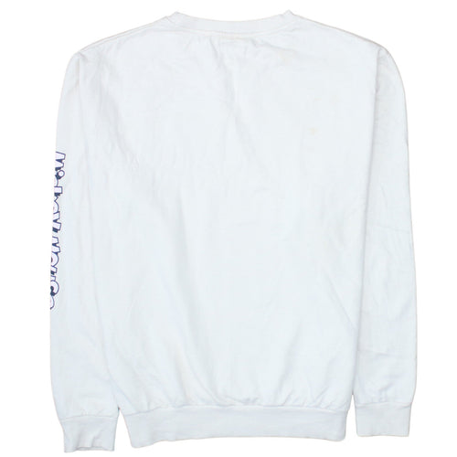 Disney Women White Mickey Mouse Print Sweatshirt Size 14 XL