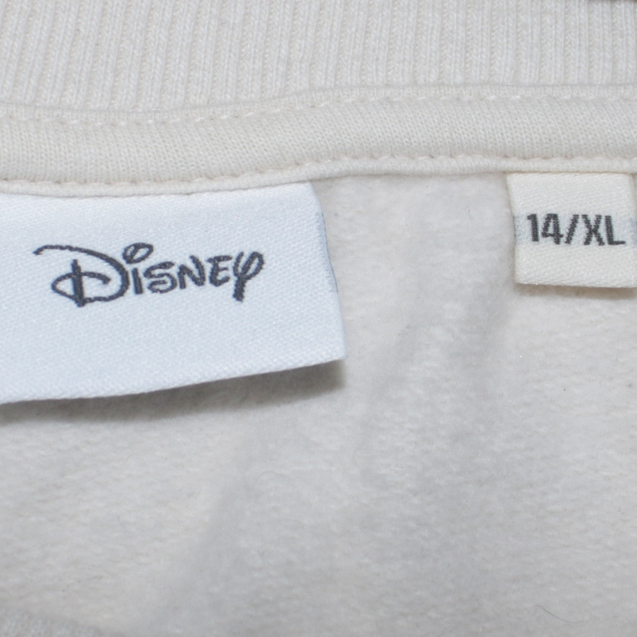 Disney Women White Mickey Mouse Print Sweatshirt Size 14 XL