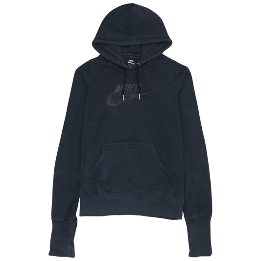 Nike Womens Black Pullover Hoodie Size S 8/10 Sportswear Logo Sweatshirt