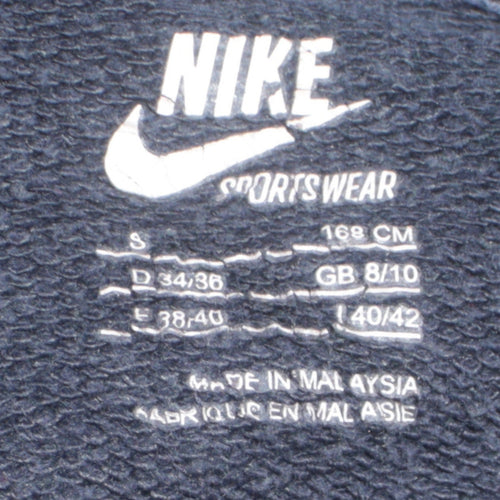 Nike Womens Black Pullover Hoodie Size S 8/10 Sportswear Logo Sweatshirt