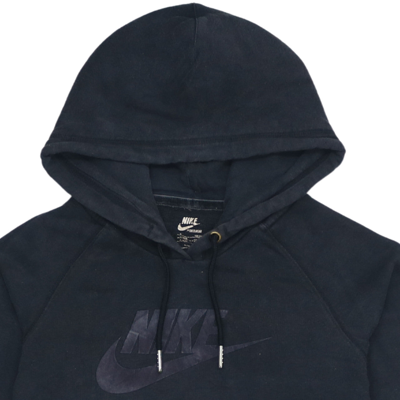 Nike Womens Black Pullover Hoodie Size S 8/10 Sportswear Logo Sweatshirt