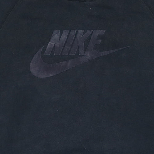 Nike Womens Black Pullover Hoodie Size S 8/10 Sportswear Logo Sweatshirt