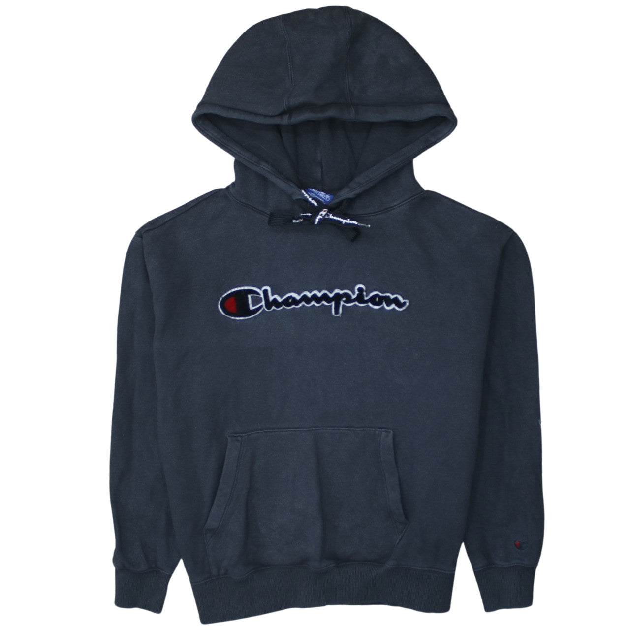 Champion Womens Black XS Pullover Hoodie Cotton Embroidered Logo