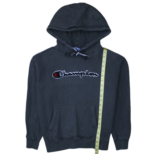 Champion Womens Black XS Pullover Hoodie Cotton Embroidered Logo