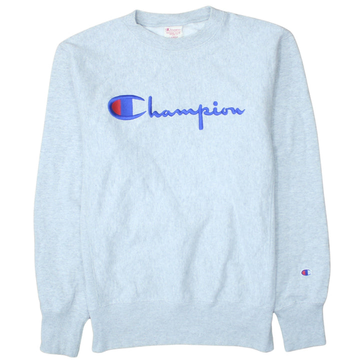 Champion Men's Grey Large Pullover Sweatshirt Logo Crew Neck