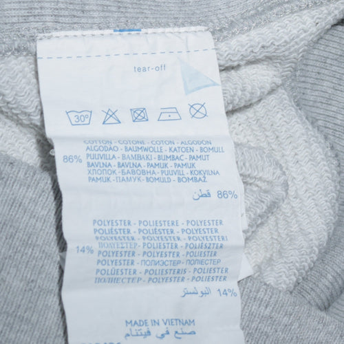 Champion Men's Grey Large Pullover Sweatshirt Logo Crew Neck