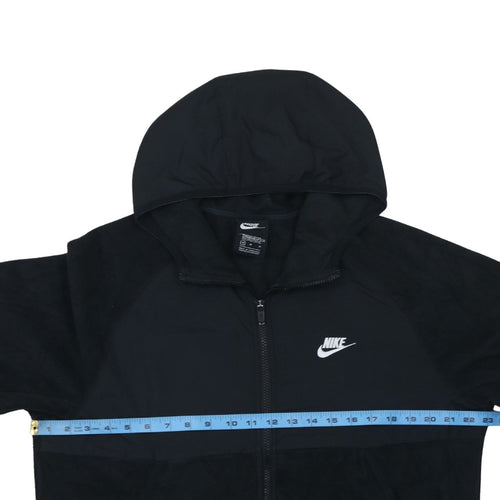 Nike Men’s Black Hooded Fleece Full Zip Jacket Size M