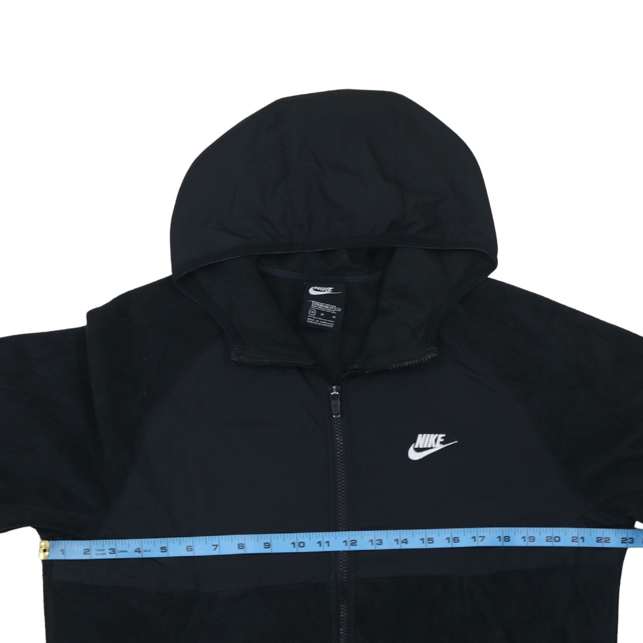 Nike Men’s Black Hooded Fleece Full Zip Jacket Size M