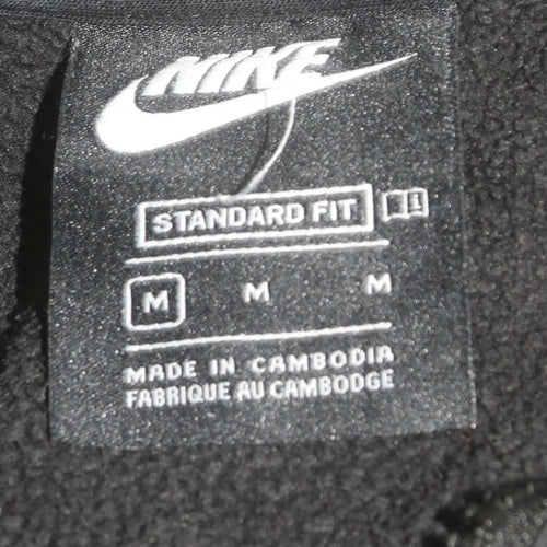 Nike Men’s Black Hooded Fleece Full Zip Jacket Size M