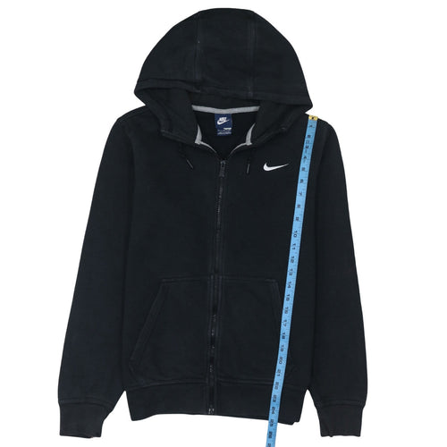 Nike Men's Black Full Zip Hoodie Small Fleece Hooded Sweatshirt
