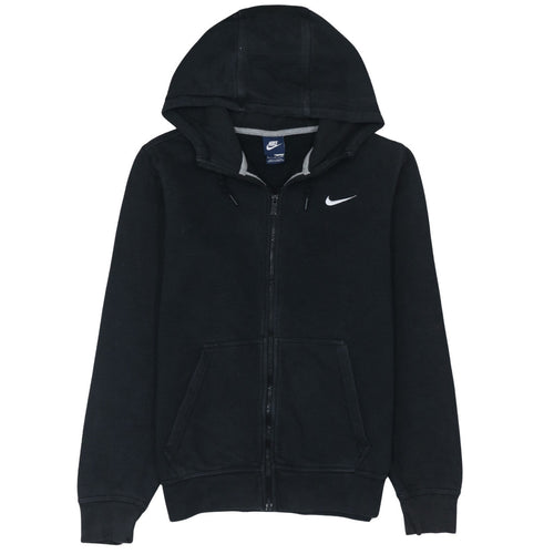 Nike Men's Black Full Zip Hoodie Small Fleece Hooded Sweatshirt