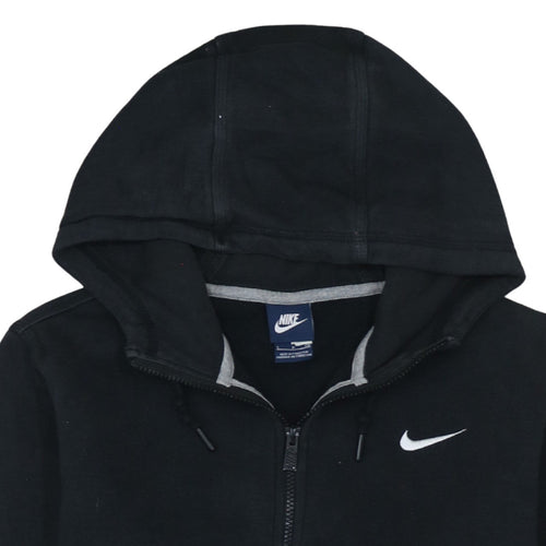 Nike Men's Black Full Zip Hoodie Small Fleece Hooded Sweatshirt