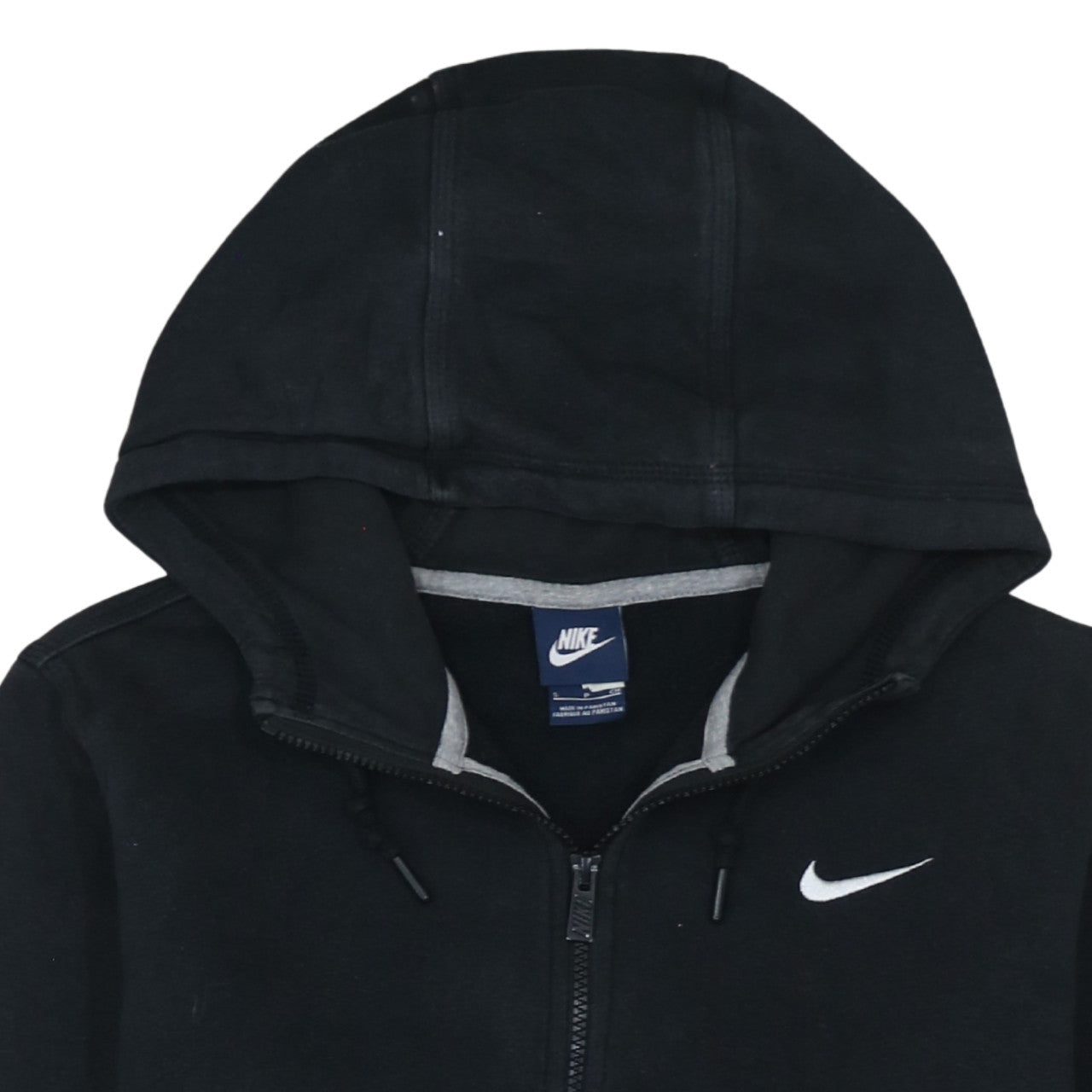Nike Men's Black Full Zip Hoodie Small Fleece Hooded Sweatshirt