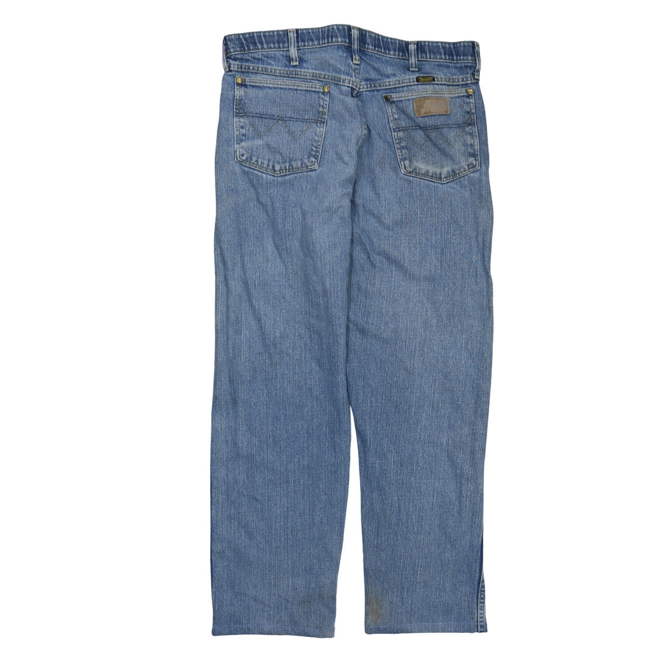 Wrangler Men's Blue Cowboy Cut Straight Fit Denim Jeans 36x34