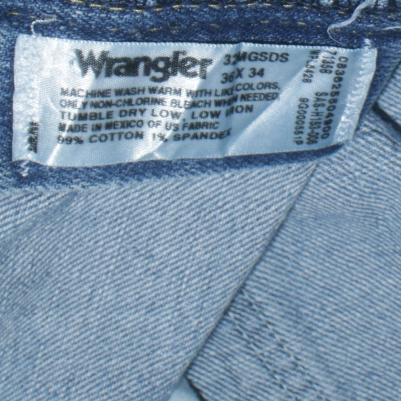 Wrangler Men's Blue Cowboy Cut Straight Fit Denim Jeans 36x34