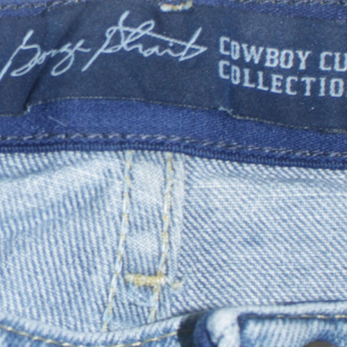 Wrangler Men's Blue Cowboy Cut Straight Fit Denim Jeans 36x34