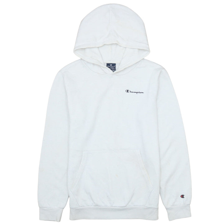 Champion Boys White Pullover Hoodie XL 13-14 Years Cotton Blend Logo Sweatshirt