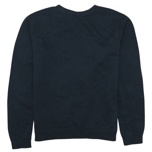 Nike Womens Black Small Pullover Sweatshirt with Logo Print
