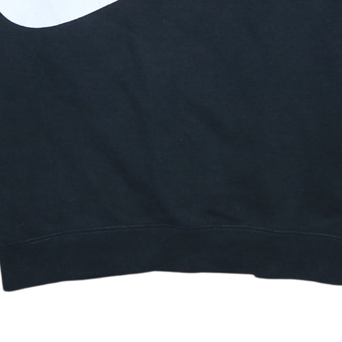 Nike Womens Black Small Pullover Sweatshirt with Logo Print