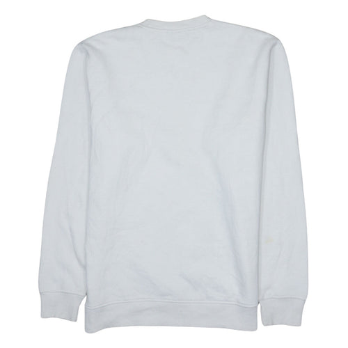 FILA Men's White Small Logo Crew Neck Pullover Sweatshirt Size S