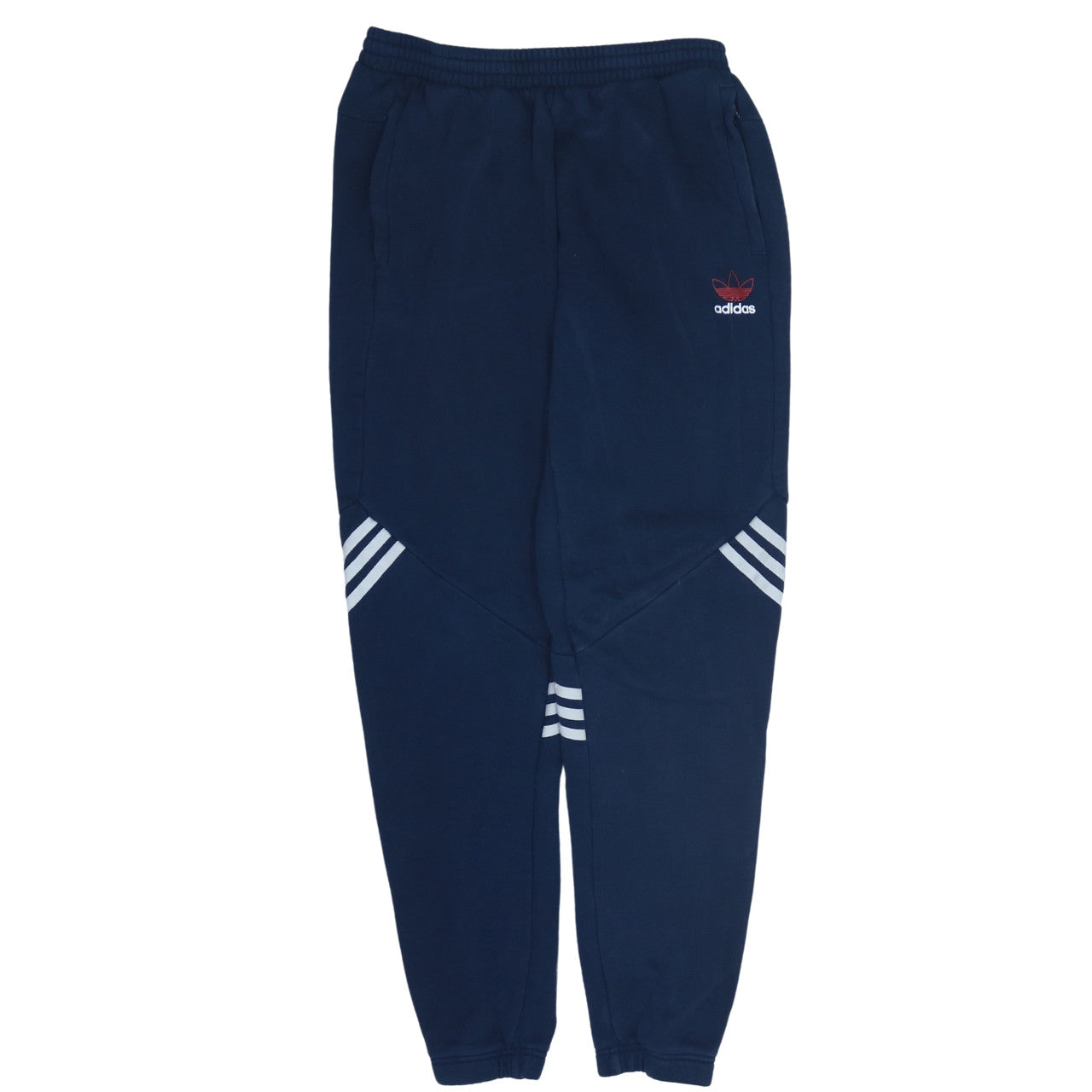 adidas Boys Blue Jogger Trousers 15-16 Years Elastic Waist Side Stripe