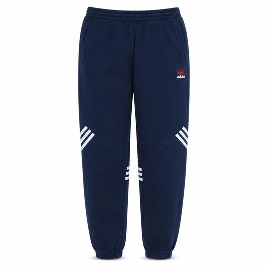adidas Boys Blue Jogger Trousers 15-16 Years Elastic Waist Side Stripe