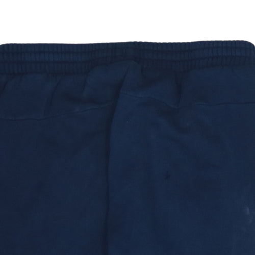 adidas Boys Blue Jogger Trousers 15-16 Years Elastic Waist Side Stripe