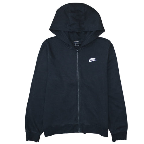 Nike Men's Black Full Zip Hoodie L Fleece Sportswear