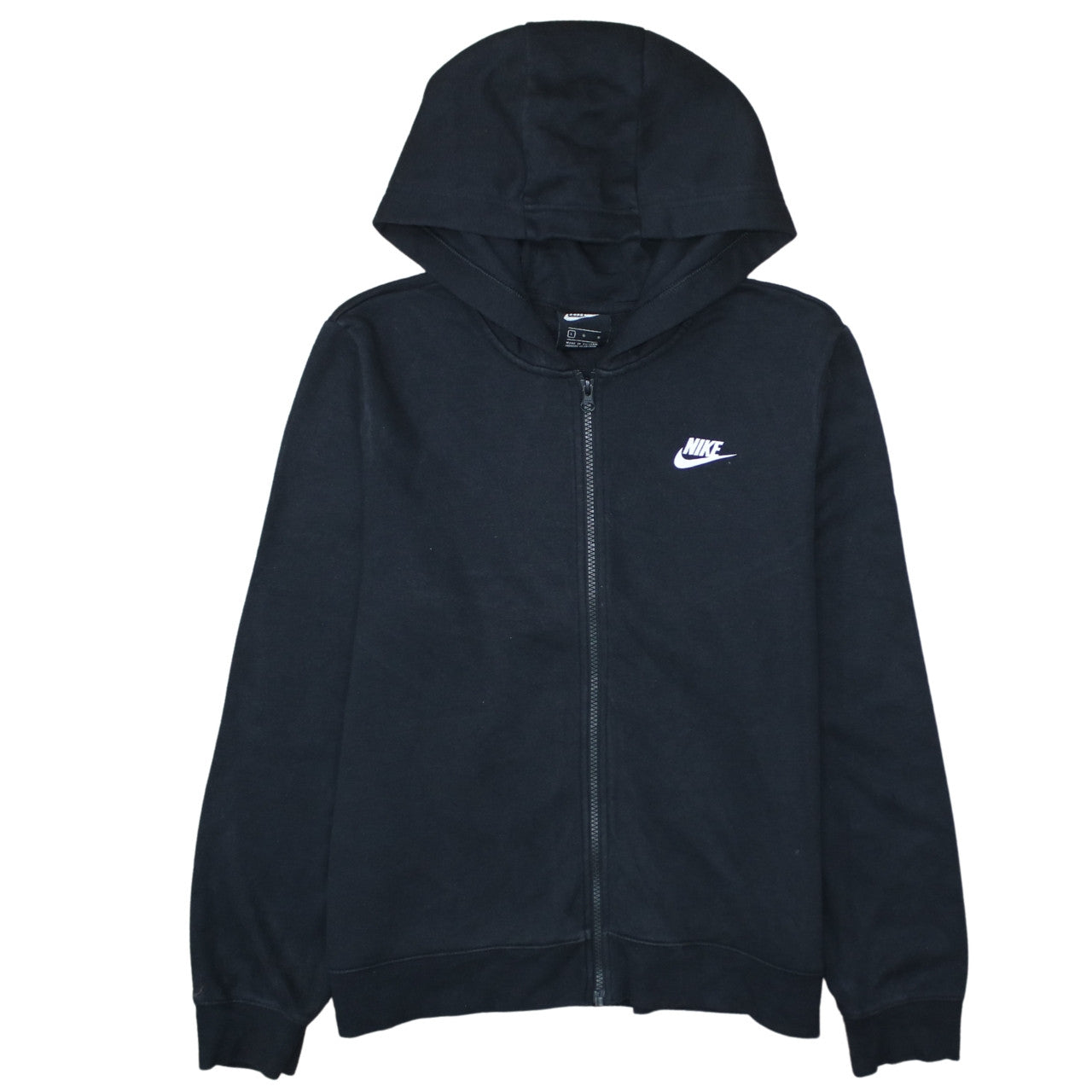 Nike Men's Black Full Zip Hoodie L Fleece Sportswear