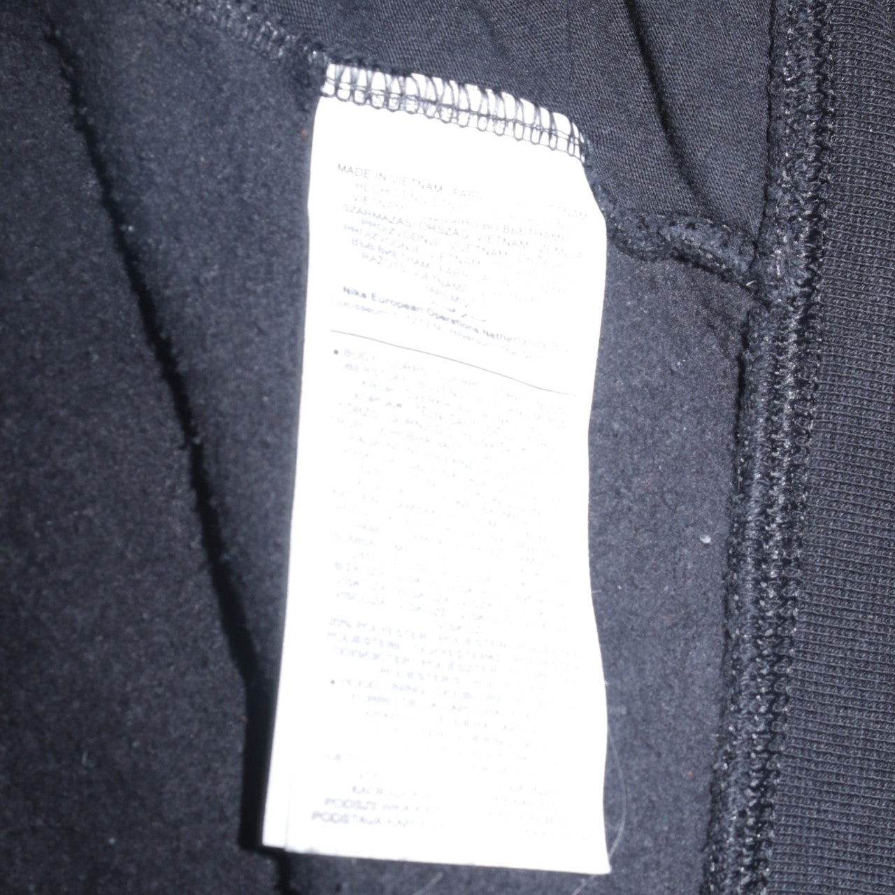 Nike Men's Black Full Zip Hoodie L Fleece Sportswear