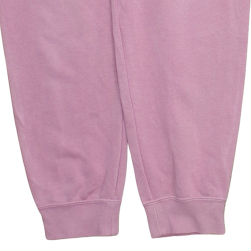 Nike Women's Pink Jogger Sweatpants M Fleece Cotton Blend
