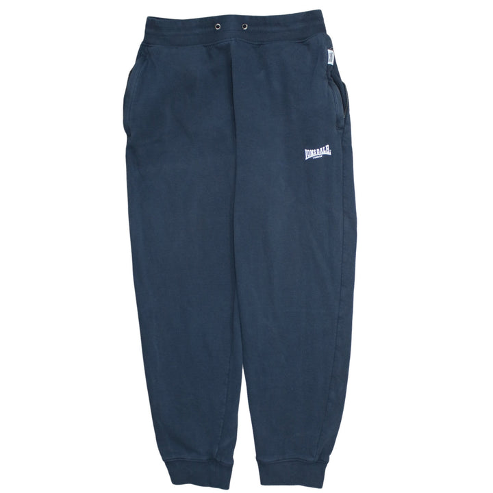 Lonsdale Men Blue Jogger Sweatpants L Regular Fit Fleece