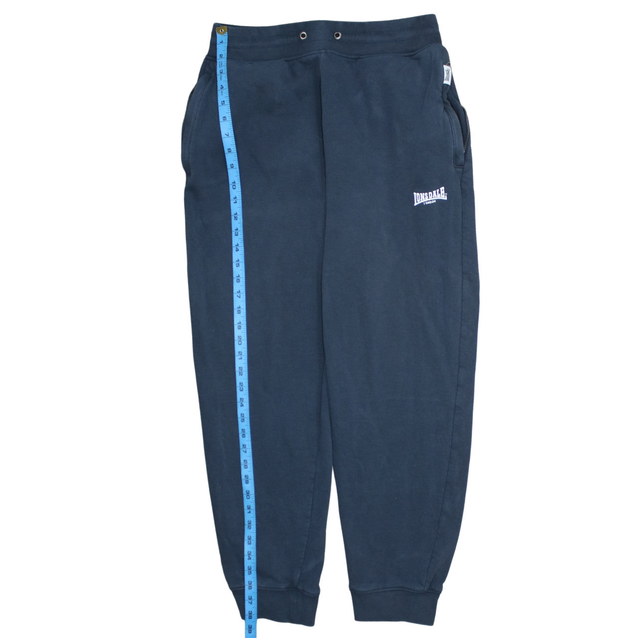 Lonsdale Men Blue Jogger Sweatpants L Regular Fit Fleece
