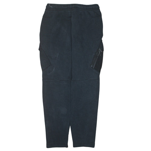 Nike Men's Black Cargo Jogger Trousers Size S Fleece Cotton Blend