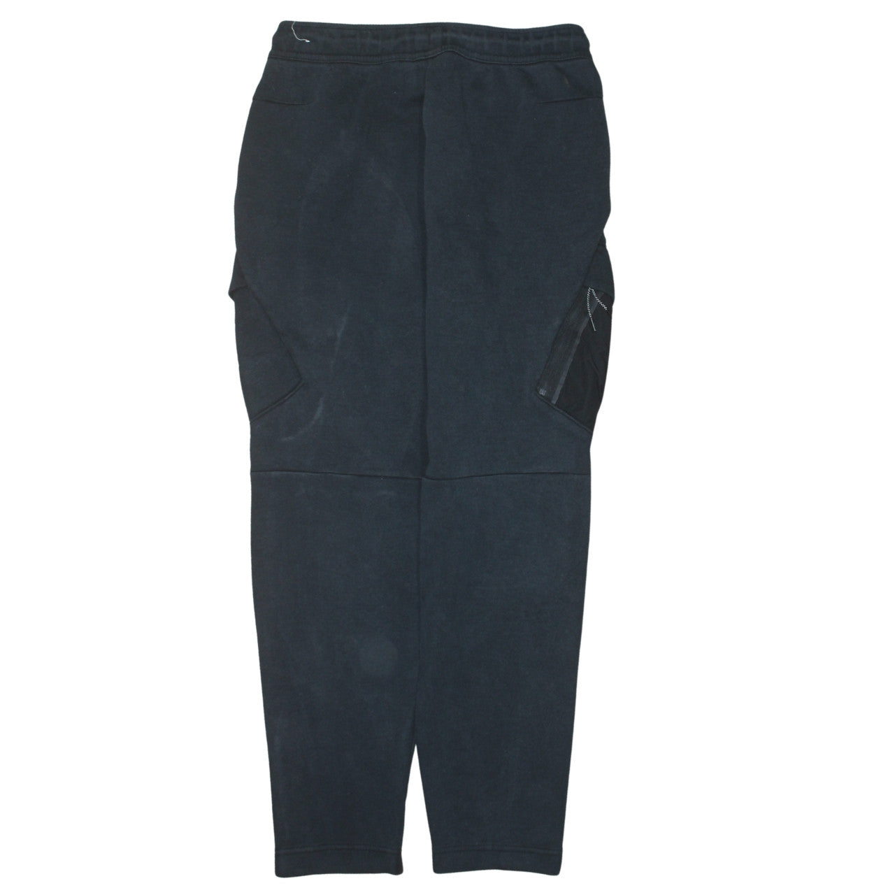 Nike Men's Black Cargo Jogger Trousers Size S Fleece Cotton Blend