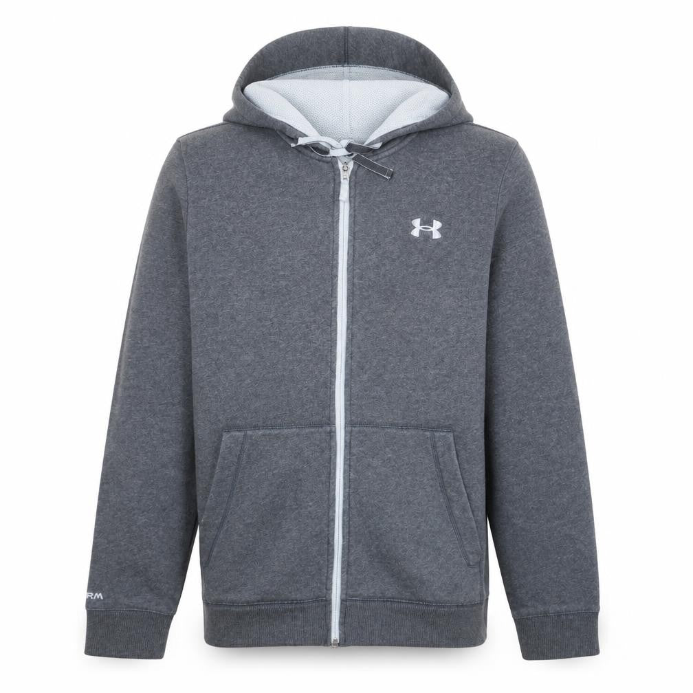 Under Armour Men's Grey Full Zip Fleece Hoodie Size M