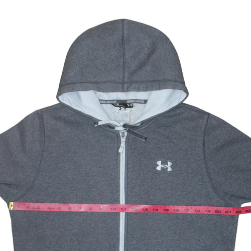 Under Armour Men's Grey Full Zip Fleece Hoodie Size M