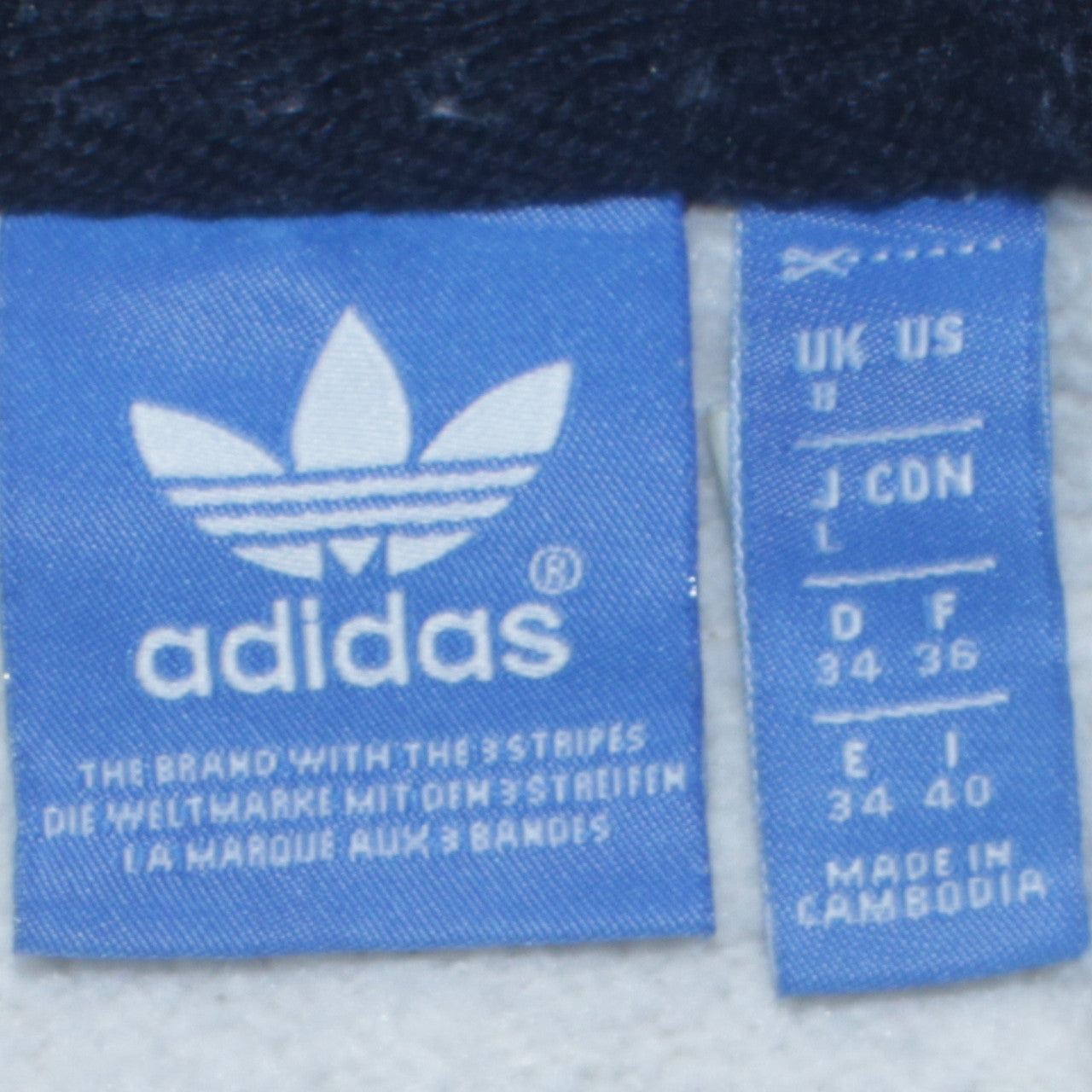 Adidas Womens Beige Hooded Pullover Sweatshirt Size L Logo Print
