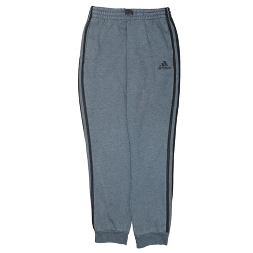 Adidas Men's Grey Jogger Sweatpants Small Elastic Waist Tapered Fit