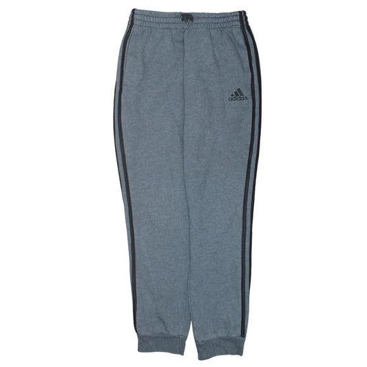 Adidas Men's Grey Jogger Sweatpants Small Elastic Waist Tapered Fit