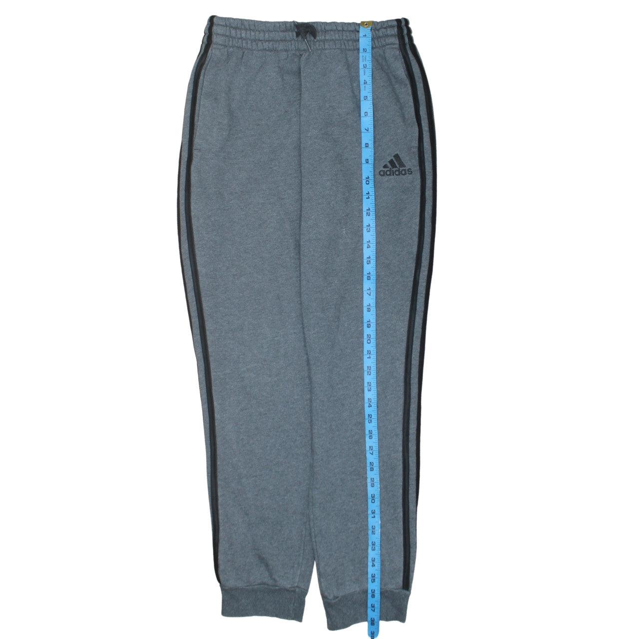 Adidas Men's Grey Jogger Sweatpants Small Elastic Waist Tapered Fit