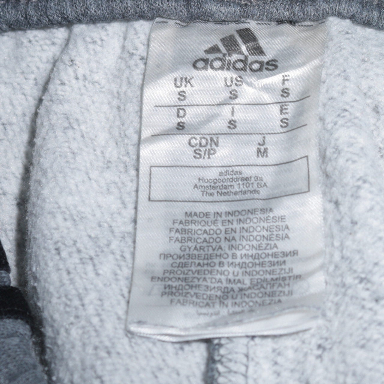 Adidas Men's Grey Jogger Sweatpants Small Elastic Waist Tapered Fit