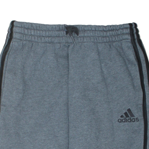 Adidas Men's Grey Jogger Sweatpants Small Elastic Waist Tapered Fit