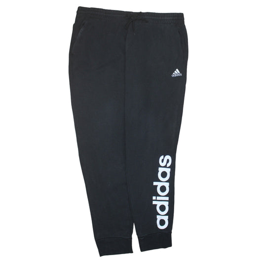 Adidas Men's Black 2XL Jogger Sweatpants Tapered Fleece Trousers