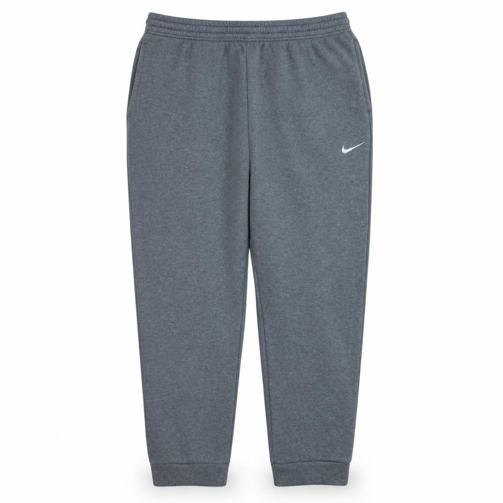 Front view of Nike Men Grey Regular Fit Fleece Sweatpants M
