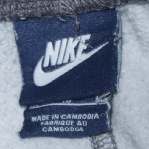 Nike Men Grey Regular Fit Fleece Sweatpants M