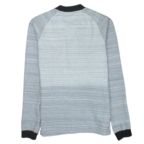Nike Men's Grey Full Zip Knit Sweatshirt Size M