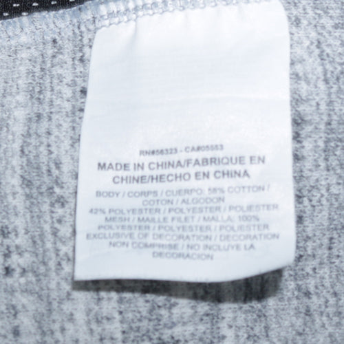 Nike Men's Grey Full Zip Knit Sweatshirt Size M